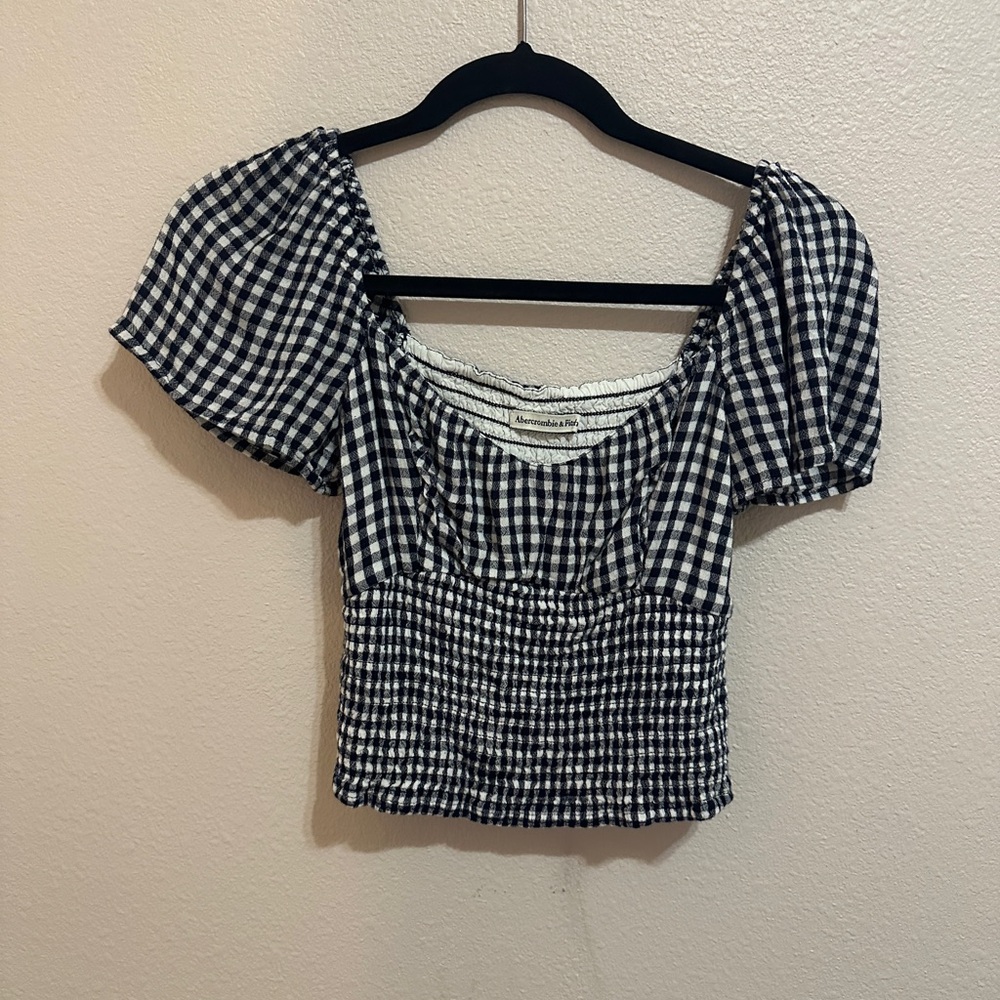 Gingham Checkered Women's Top